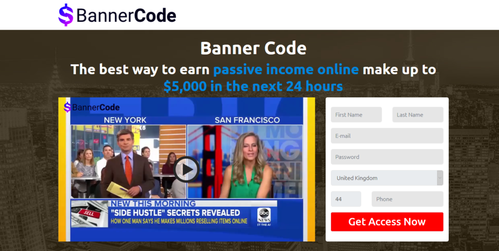 banner code